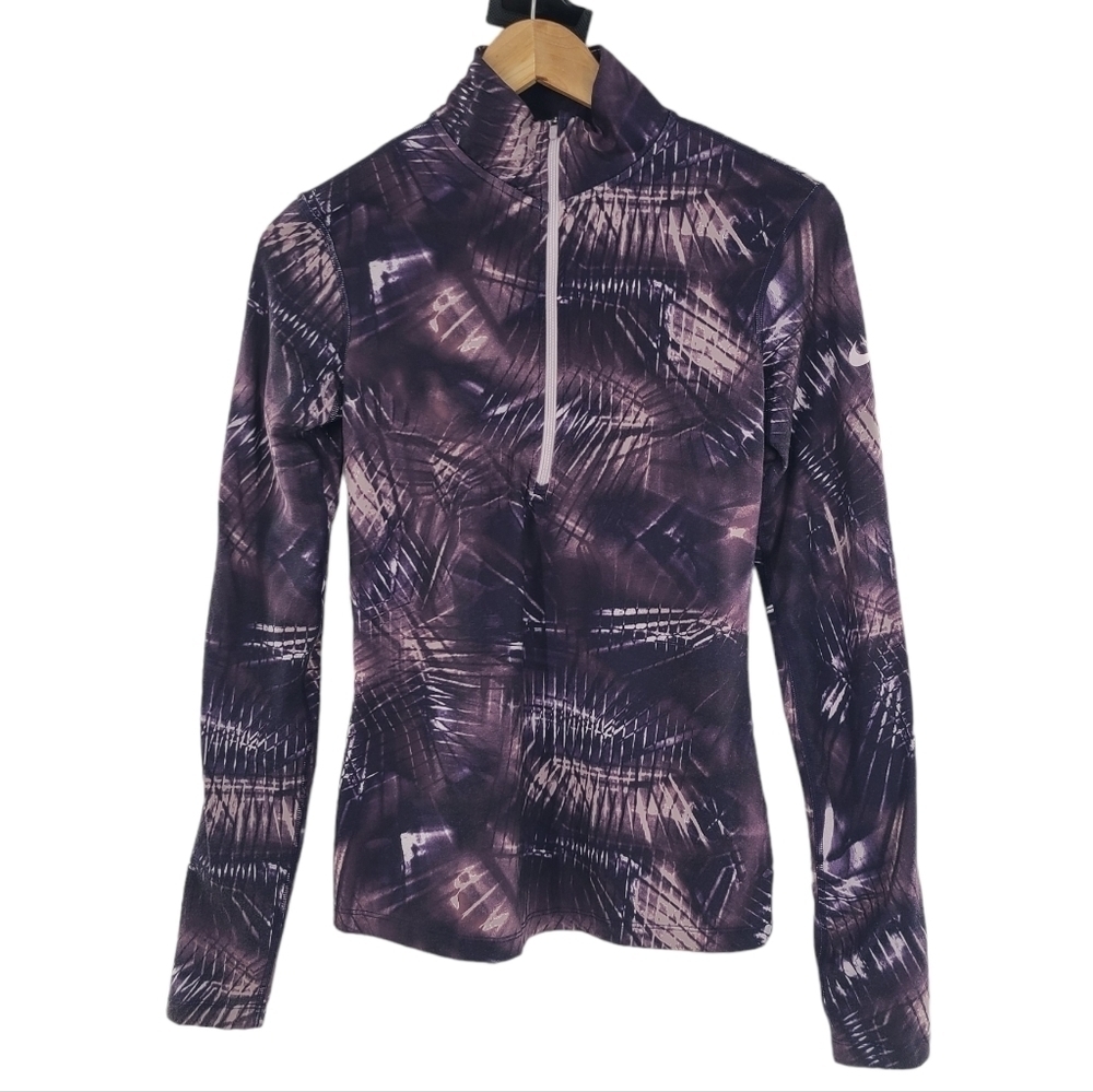 Nike Jacket Size Small Purple Pullover 1/4 ‎ Zip Dri Fit Casual Active